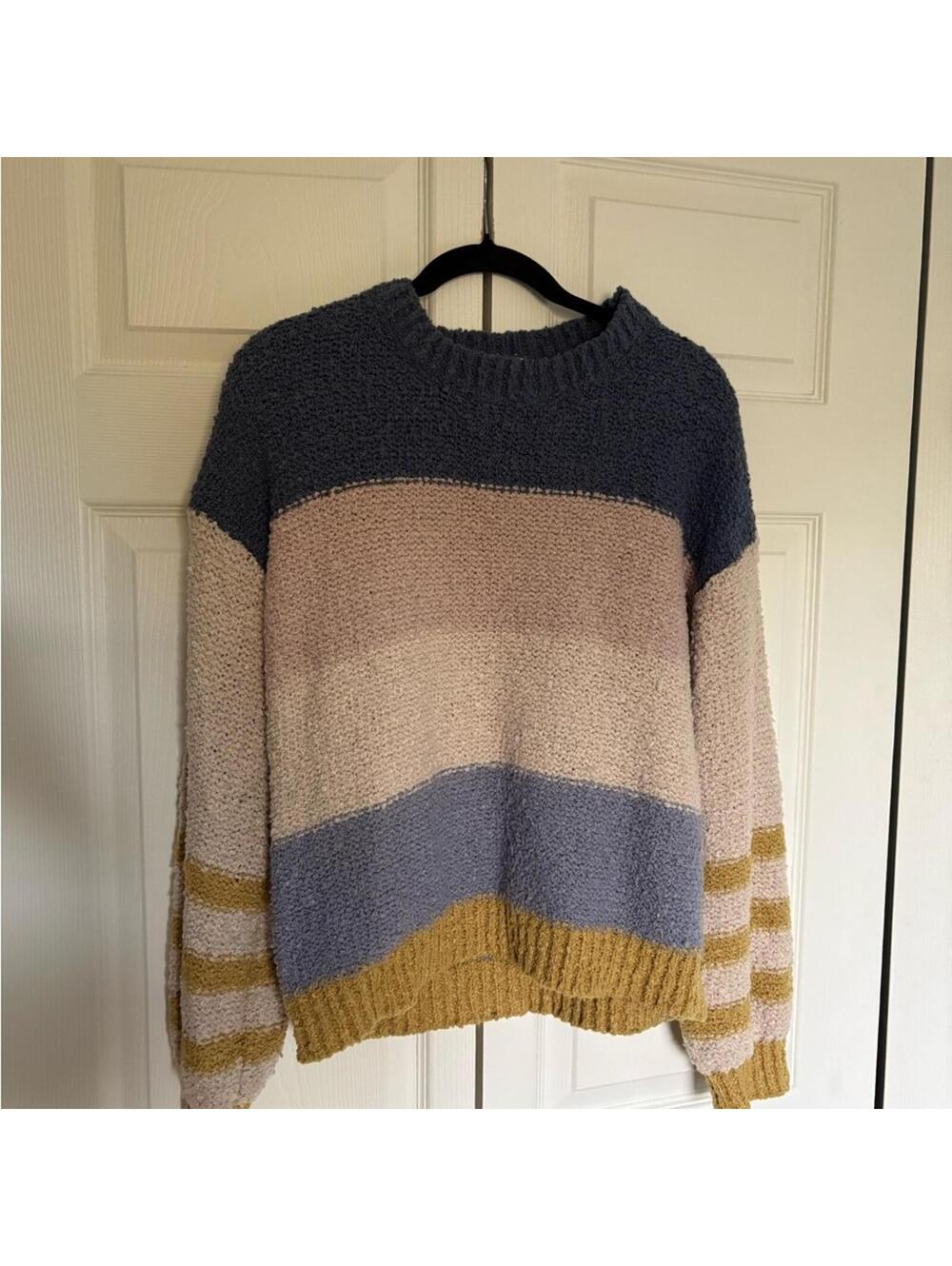 Hem & Thread Multicolor Striped Sweater